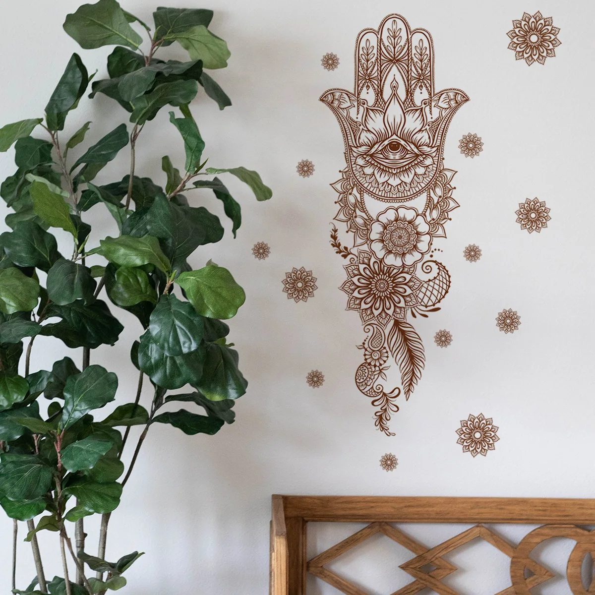 Креативный Дурман, Пальмовый Лотос, декор для Рамадана, наклейки на стены для гостиной, спальни, декоративных наклеек для дома