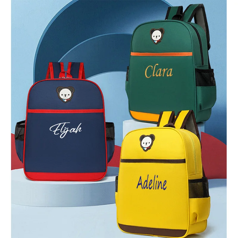 Новый рюкзак для детского сада по индивидуальному заказу, милый мультяшный маленький рюкзак, персонализированный рюкзак для учащихся начальной школы