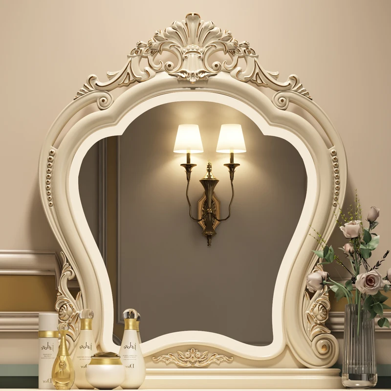 Изысканное Светодиодное Декоративное Зеркало Спальня, Большое Современное Зеркало для макияжа, Декор гостиной, Espejo Decorativo, Украшение дома YY50JZ