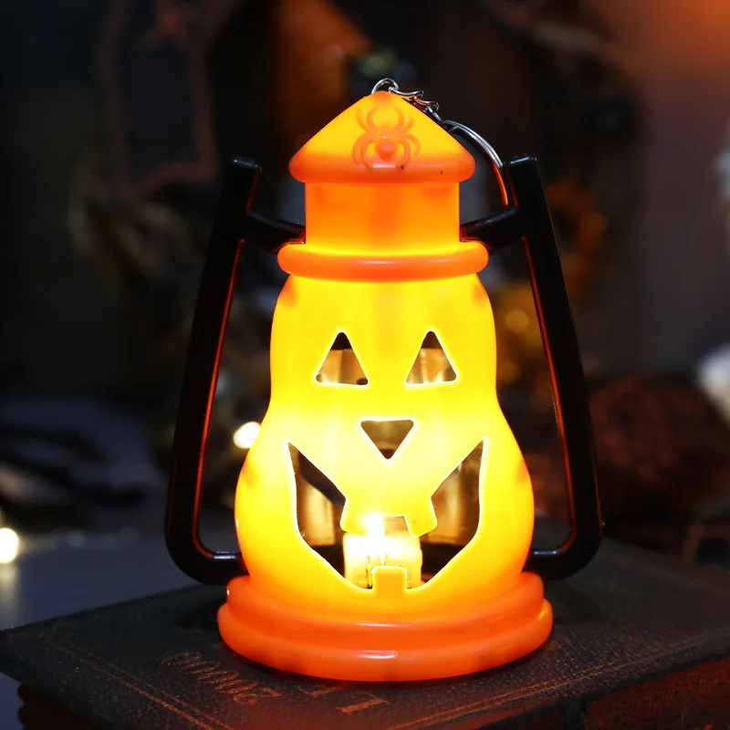 Реквизит для украшения Хэллоуина 2023 Светящийся фонарь из тыквы Призрачный фестиваль Светодиодный ночник Атмосфера вечеринки Украшение дома