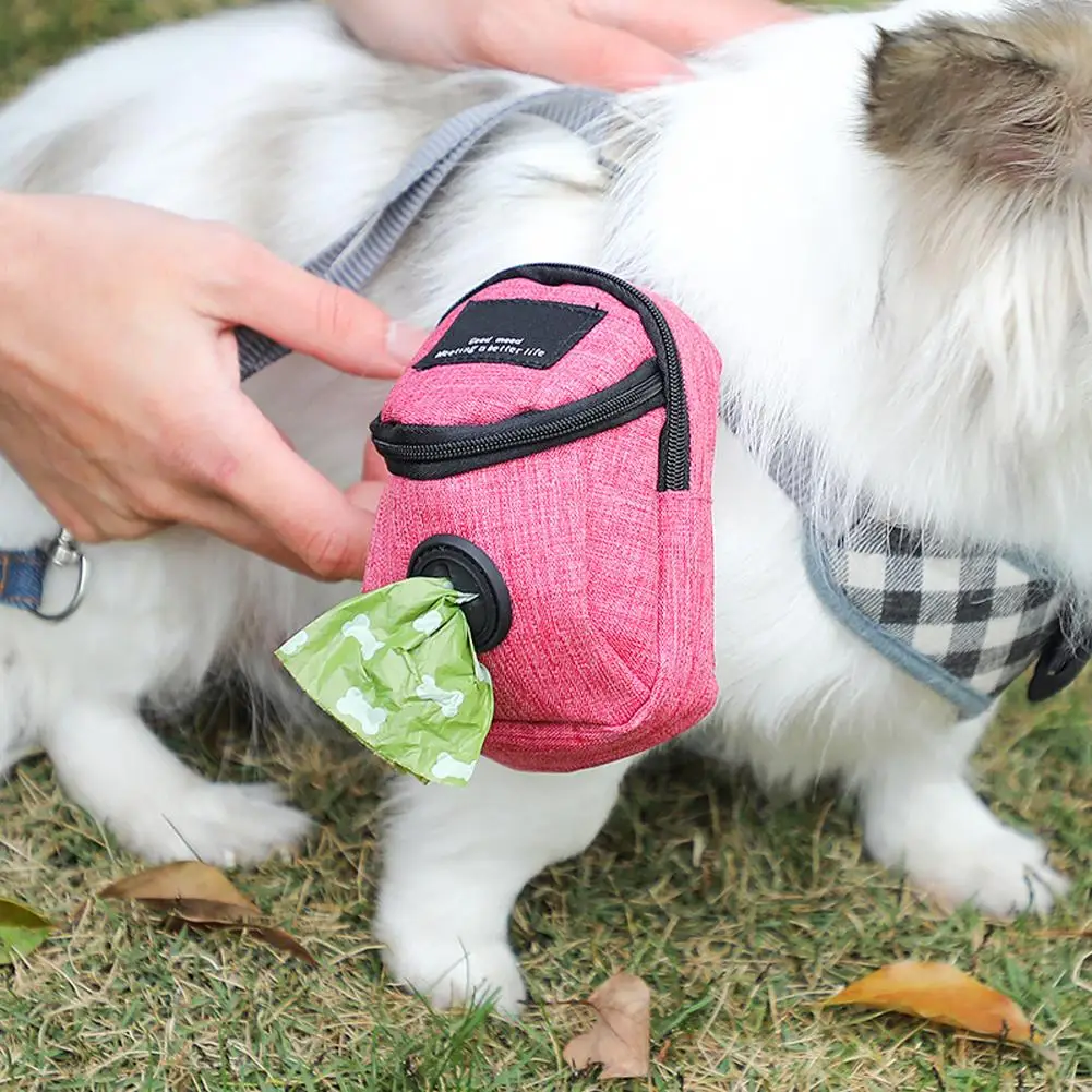 1 шт. переносная сумка для лакомств для домашних собак из ткани Оксфорд, сумка для дрессировки, поясная сумка для домашних животных, аксессуары для домашних животных для путешествий на открытом воздухе