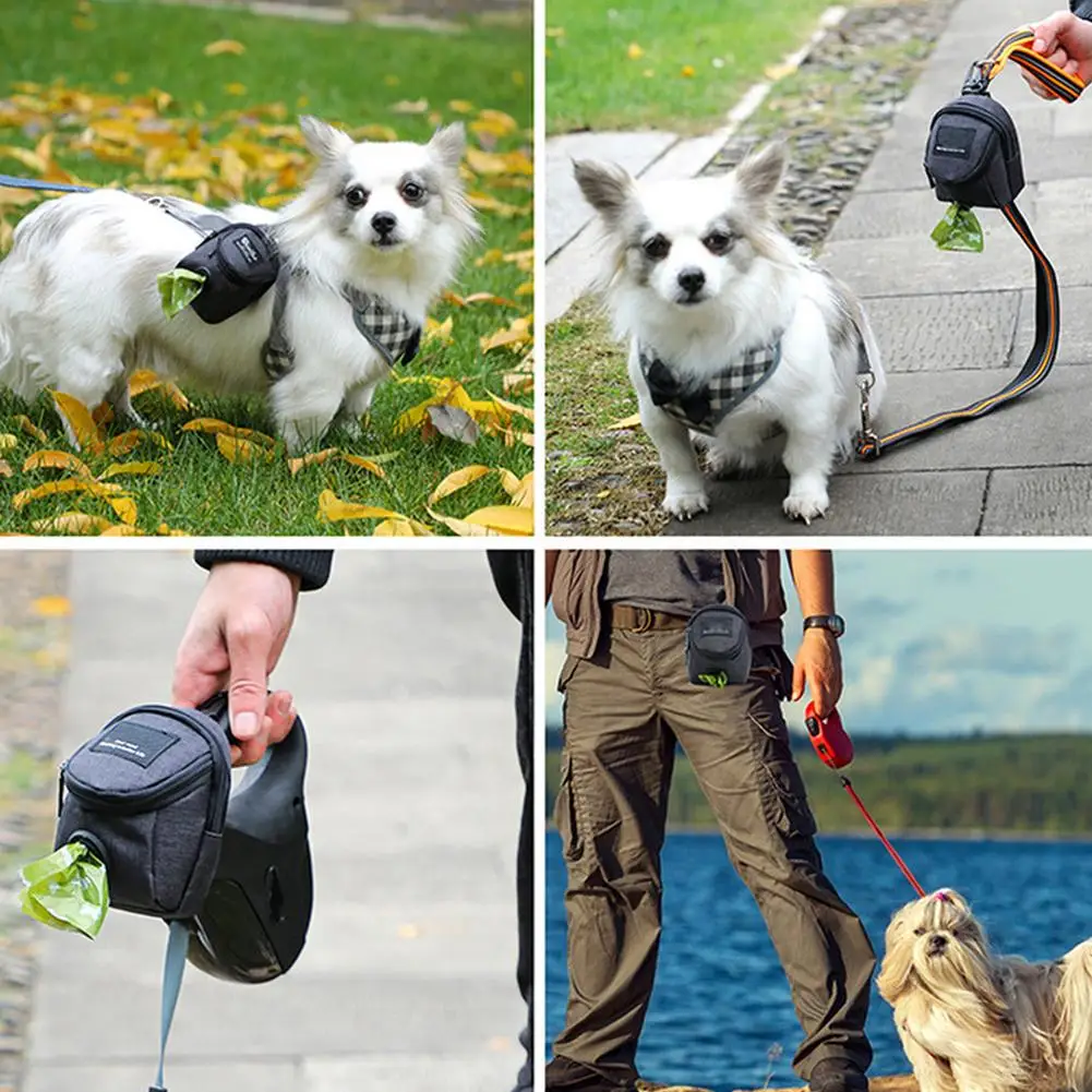1 шт. переносная сумка для лакомств для домашних собак из ткани Оксфорд, сумка для дрессировки, поясная сумка для домашних животных, аксессуары для домашних животных для путешествий на открытом воздухе