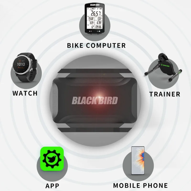 BLACKBIRD CS1 Speed Cadence Sensor Bluetooth ANT Компьютерный спидометр с двумя датчиками, аксессуары для велосипедов, совместимые с Garmin Strava