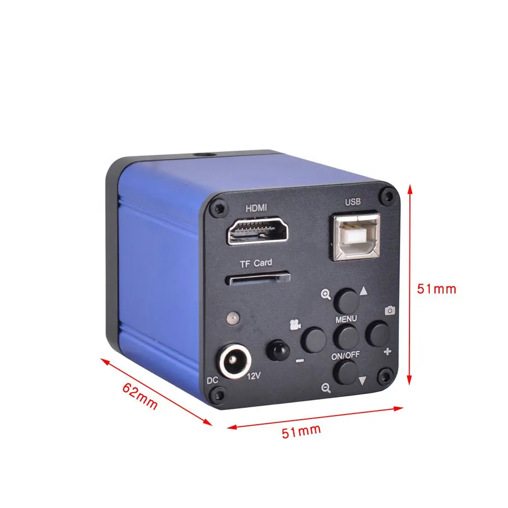 Комплект камеры для микроскопа на 16 МП, промышленная цифровая камера HDMI USB, 100-кратный объектив C-mount, 40 светодиодных подставок для ремонта печатных плат 