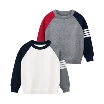 Элегантные свитера для мальчиков, весенне-осенний хлопковый пуловер для малышей, детский трикотаж, зимняя одежда