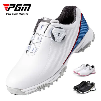 Молодежная спортивная обувь для отдыха, PGM Authentic Golf, Детские кроссовки для мальчиков и девочек, кроссовки на нескользящей резиновой подошве, шнуровка с вращающейся кнопкой