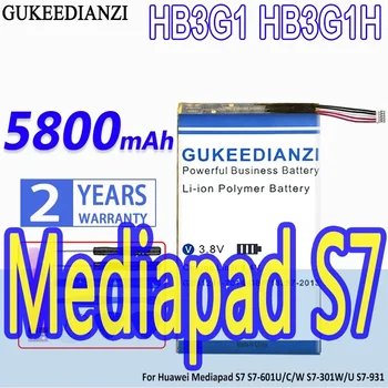 Аккумулятор GUKEEDIANZI Высокой емкости HB3G1 HB3G1H 5800mah Для Huawei Mediapad S7 S7-601U/C/W S7-301W/U S7-931