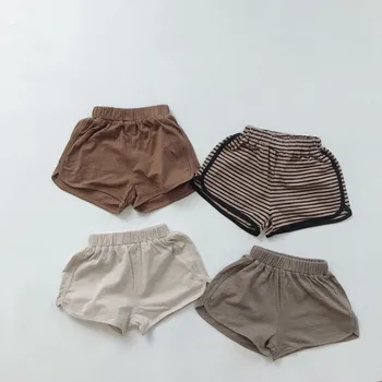 Новые летние повседневные шорты для маленьких мальчиков в корейском стиле в полоску и горошек, одежда для малышей, Детские шорты