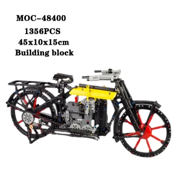 Строительный блок MOC-48400 Супер модель мотоцикла, игрушка в сборе, головоломка для взрослых и детей, обучающая игрушка на день рождения, Рождественский подарок
