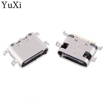 YuXi 10 шт./ЛОТ Micro USB JACK 3.1 Type-C 16pin SMD 90-градусный разъем-розетка Для зарядки мобильного телефона Порт Зарядки Гнездо