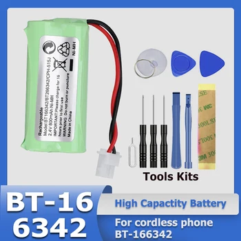 BT-166342 Внутренняя ячейка Ni-MH Аккумуляторной батареи 2.4V 800mAh для беспроводного телефона + Инструмента