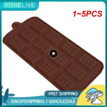 1-5 шт. шоколадная форма, силиконовая форма, форма для вафельного печенья, форма для шоколадного батончика, инструменты для украшения торта, кухонные принадлежности для выпечки