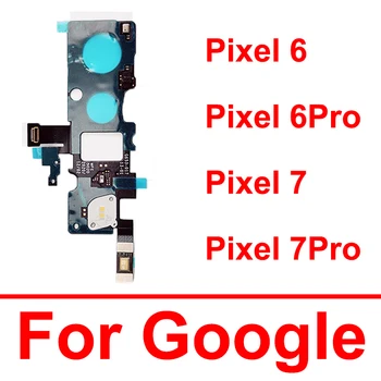 Гибкий кабель для фонарика для Google Pixel 6 7 Pro 6pro 7pro Плата датчика фонарика, микрофон, небольшая плата, детали из гибкой ленты