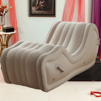 Кресло для отдыха Надувной Диван-кровать Грузоподъемностью 300 КГ Шезлонги Садовый стул S-образной формы Комфортный Раскладной Диван Уличная Мебель Кресло