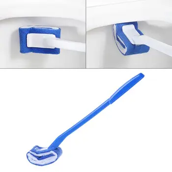 Пластиковая щетка для Унитаза с длинной ручкой, Губка-Скраб, Инструмент для чистки