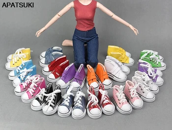 Парусиновые туфли 7,5 см для 1/4 куклы BJD и мини-куклы, ботинки для 16-дюймовой куклы Sharon, Повседневная обувь для куклы American Girl 1/3