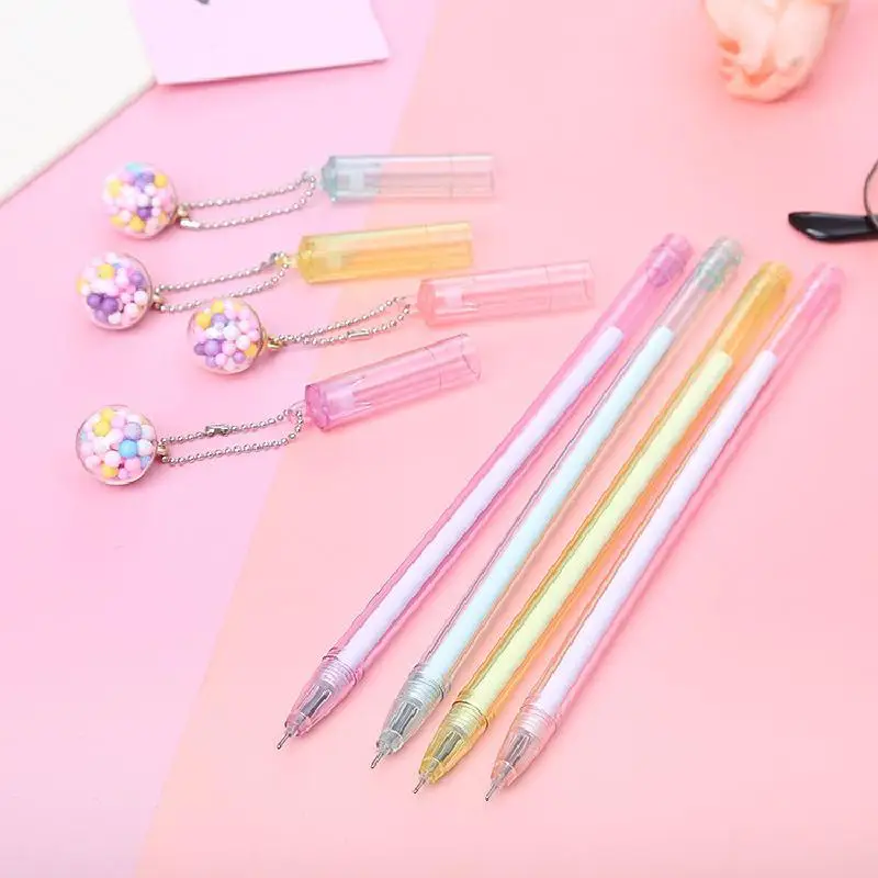 10шт Креативная цветная шариковая гелевая ручка с подвеской в виде бутылочки для желаний, милая подвесная ручка для подписи на водной основе, канцелярские принадлежности для студентов
