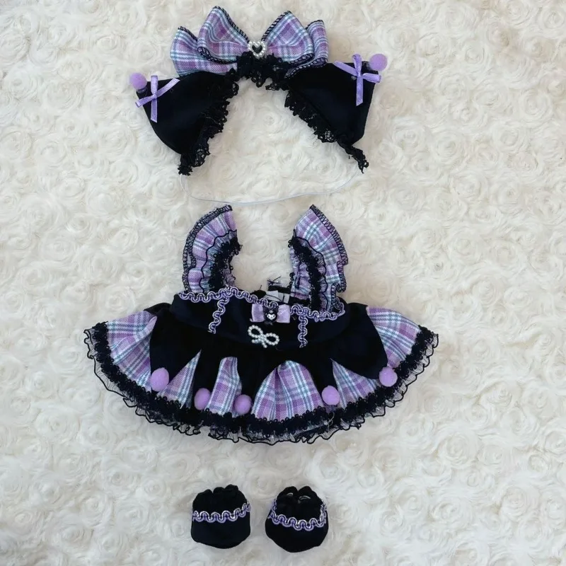 Оригинальный комплект платьев серии Sweetheart Lolita 20 см, плюшевая кукла, милый наряд, Аксессуары с бантом, одежда, подарок Каваи на День рождения