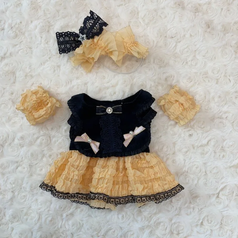 Оригинальный комплект платьев серии Sweetheart Lolita 20 см, плюшевая кукла, милый наряд, Аксессуары с бантом, одежда, подарок Каваи на День рождения